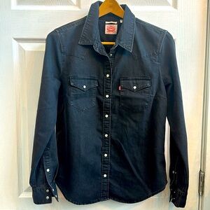 Levi’s black western shirt with tassels NWT